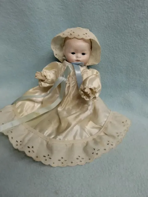 💙 Antique 🍃🌼9" RECKNAGEL O~R127A Bisque Head Baby Doll🌼🍃 Comp Body Germany
