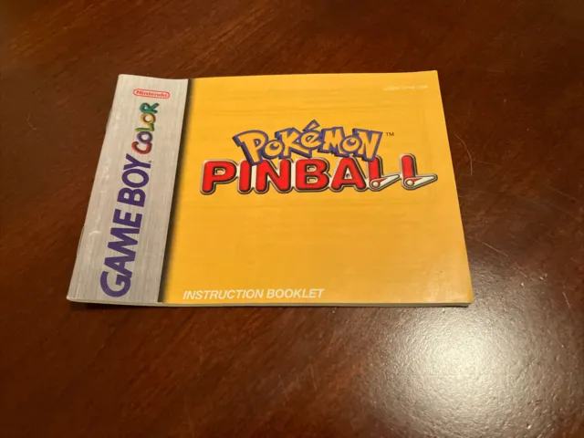 Pokemon Pinball (Nintendo Game Boy Color, 1999) MANUAL ONLY
