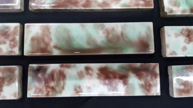 Lot of 40 Reclaimed Multi Colored 6" Ceramic Fireplace Tiles 2