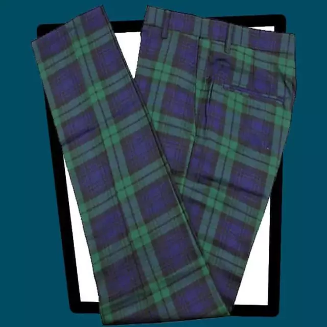 RUN & FLY  Blackwatch Tartan TROUSERS