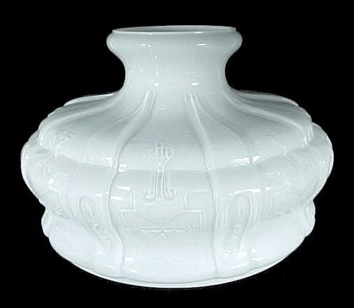Aladdin Lamp Shade 10" White Glass for Models 7 & 8 Kerosene Oil Table Student