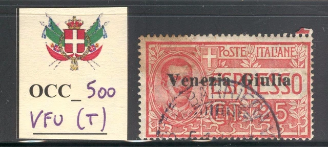 O_500. VENEZIA GIULIA. 1918 Espresso stamp. Used. Sas E1.