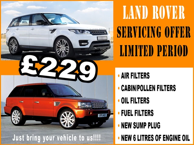 Land Rover Range Rover Oil Change LAND ROVER RANGE rover service including labour oil change and all ...