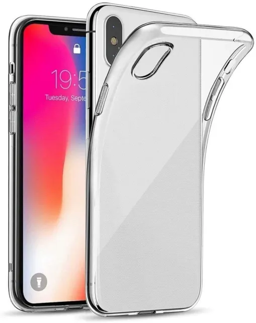 For APPLE IPHONE X CLEAR CASE SHOCKPROOF ULTRA THIN GEL SILICONE TPU BACK COVER