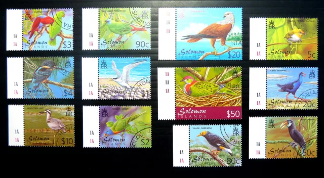 SOLOMON ISLANDS Birds Complete Fine/Used SG 976-987, Cat. £42 BN1394