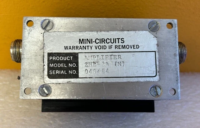 Mini-Circuits ZHL-3A 0.4 to 150 MHz, Type N (F-F) Coaxial Amplifier. Tested! Mini-Circuits ZHL-3A 0.4 to 150 MHz, Type N (F-F) Coaxial Amplifier. Tested!