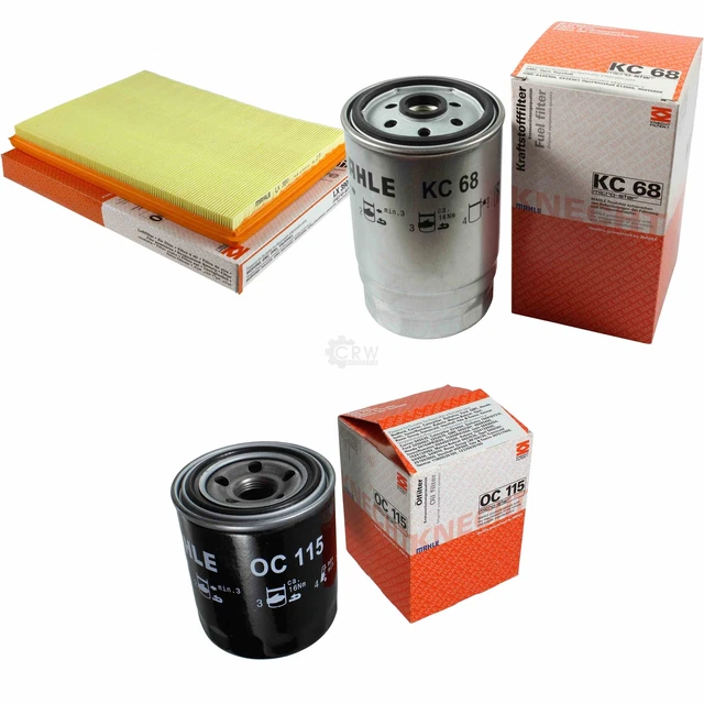 MAHLE Set Ispezione Filtri Auto - Filtro Olio, Aria, Carburante E Abitacolo, Ricambi Originali