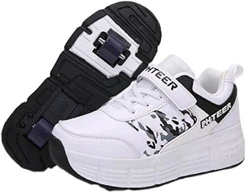 PHTEER Baskets ROLLER blanches basses Taille 38