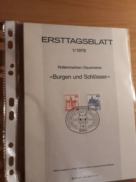 BRD ersttagsbätter etb fdc Mk kompletter Jahrgang Vollstempel  Post ESST  1979