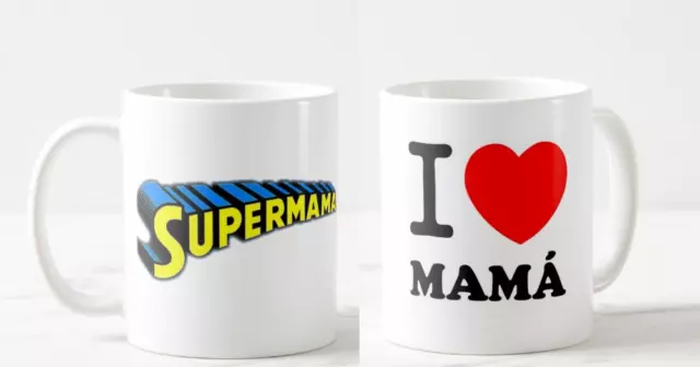 Taza Personalizada Super Mamá de... - Día de la Madre