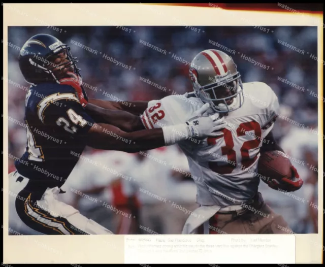 RICKY WATTERS San Francisco 49ers vs Chargers NFL Football Original Press Photo