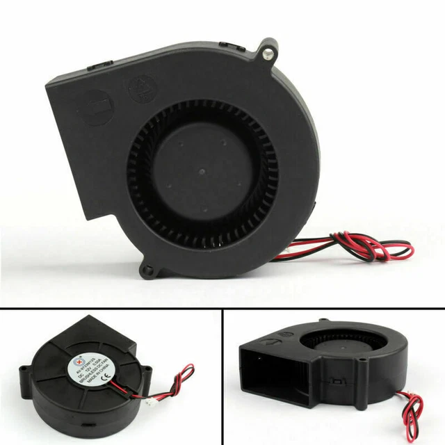 10PCS Brushless DC Cool Blower Fan 9733S 12V 2 pin 97x97x33mm Sleeve Bearing