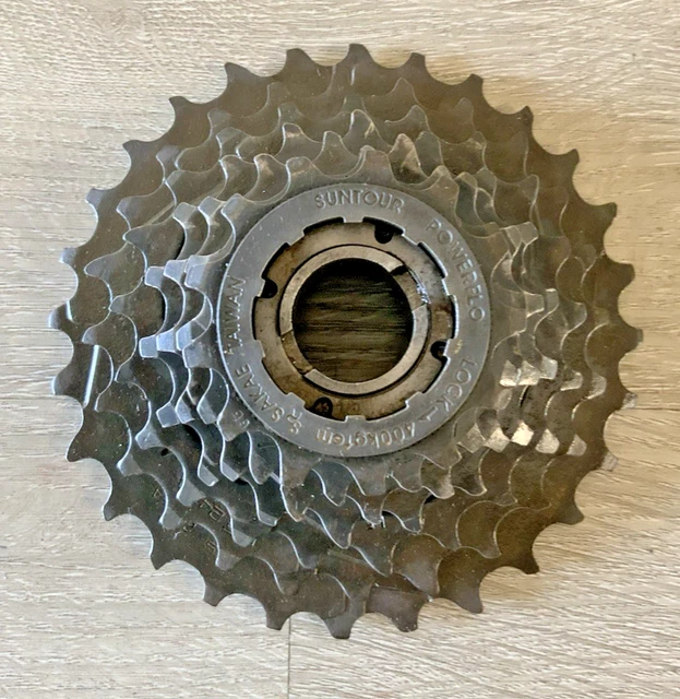 Ancienne cassette Powerflo SR Sakae Suntour, 8 vitesses 11-28t