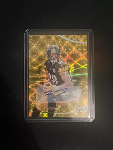 2023 Panini Prestige Pat Freiermuth Auto Gold /50 Auto Pittsburgh Steelers SSP