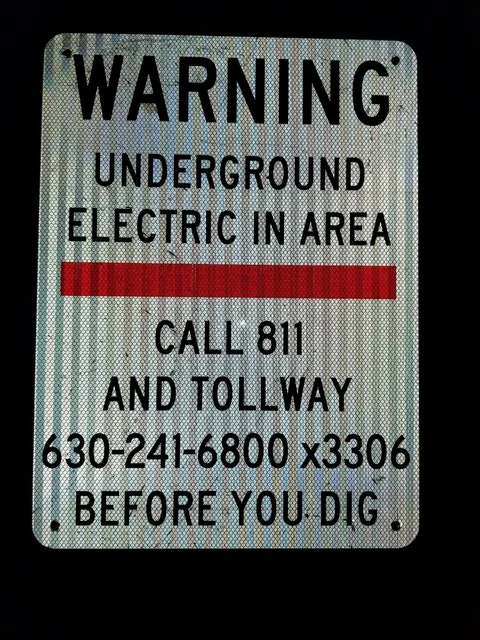 NEW Underground Electric Do Not Dig, Safety Sign, Call 811