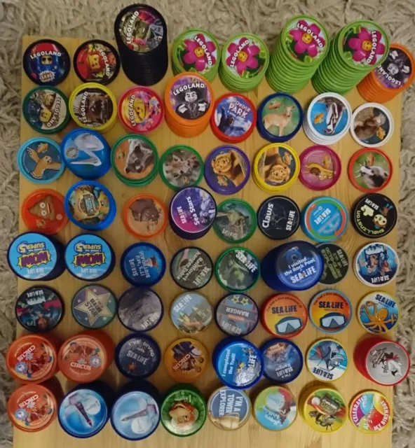 10 Random Pop Badges bundle Merlin Attractions sealife legoland Chessington more