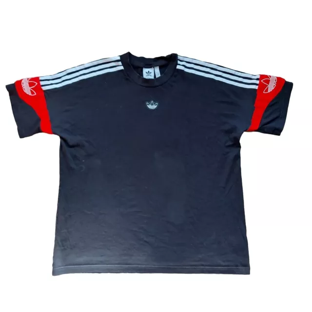 Mens Adidas Originals Centre Trefoil Tees Crew Neck Retro Gym T Shirt Top Large