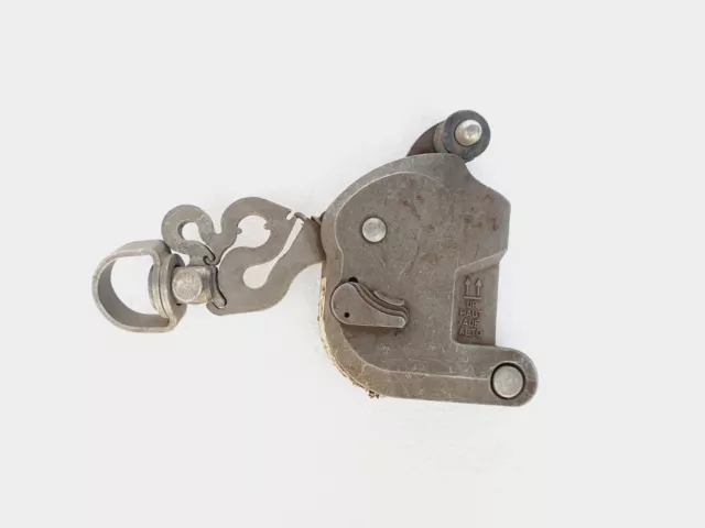 Mini mousqueton à pompe avec anneau, acier nickelé, L.35mm, D.20mm, 2  pièces.