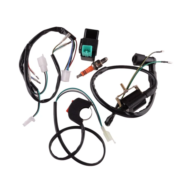 Tbest Wiring Harness, PVC Material, Fit For 90cc-150cc Pit Pro Trail
