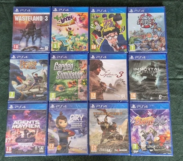 Lot de 12 jeux PlayStation 4 (PS4) NEUFS sous blister – Super