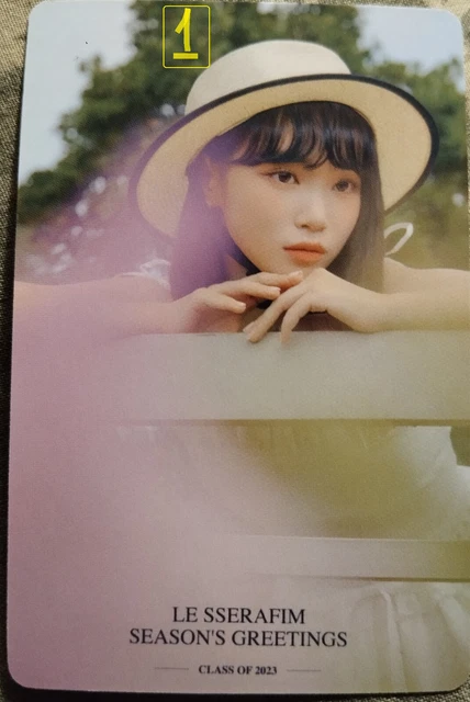 LE SSERAFIM SEASON'S greetings Class of 2023 Chaewon Photo Card of