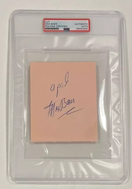 Max Baer Sr - Heavyweight Champion - Autographed / Signed Index Card - PSA/DNA Max Baer Sr - Heavyweight Champion - Autographed / Signed Index Card - PSA/DNA
