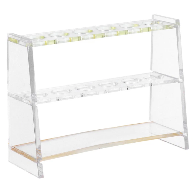 Porta Provette Laboratorio Portaprovette Da Laboratorio 40 Posti - Staccabile, Fori 20mm, In Plastica Bianca Provette Plastica - Foto 5