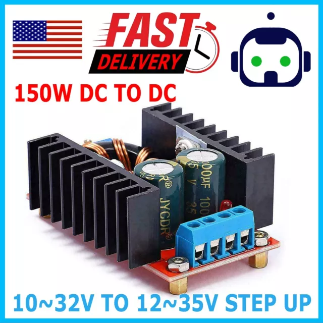 150W DC-DC 10-32V 6A Adjustable Step Up Boost Power Supply Converter Module