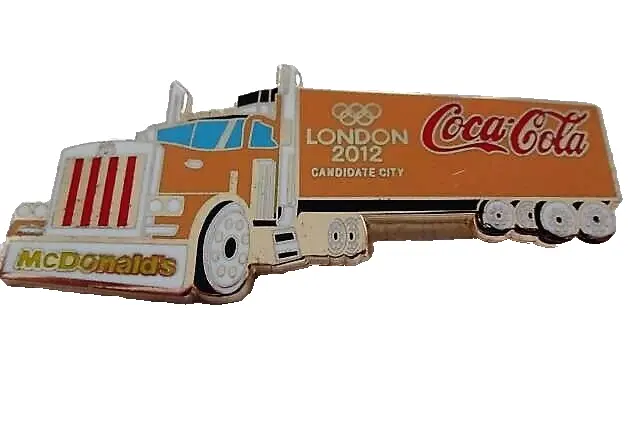1 Mc Donalds Und Coca Cola Olympia Candidaten Städte Truck Pin  Lim. Ed.100