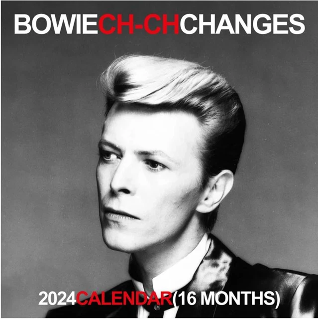 DAVID BOWIE CALENDAR 2024 Gift Changes hmv Exclusive 30x30 Square Wall