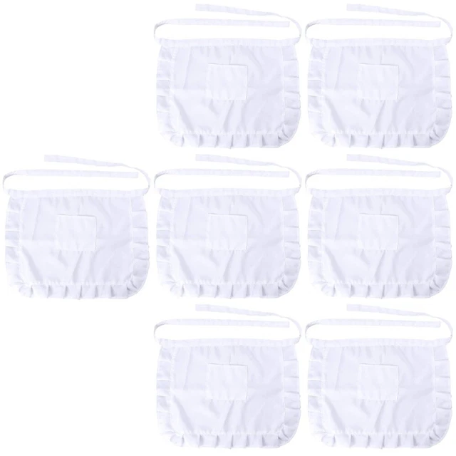 7 count grembiule donna grembiule bianco abito da lavoro bianco moda
