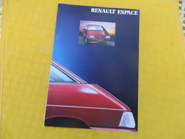 RENAULT Espace - catalogue publicitaire 1991