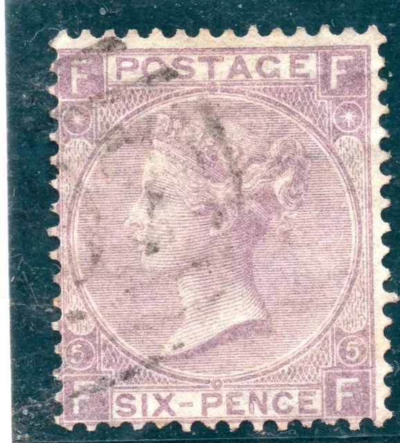 GB 1865 6d lilac with hyphen SG 97 plate 5 good to fine used with nice colour .