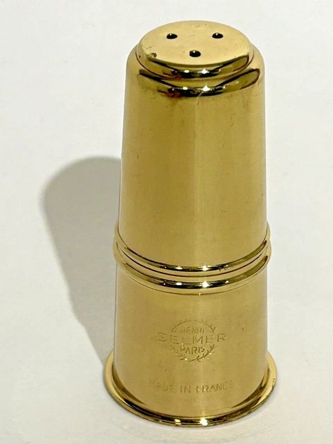 Selmer Paris Alto Saxophone Mouthpiece Cap Gold Lacquer Finish
