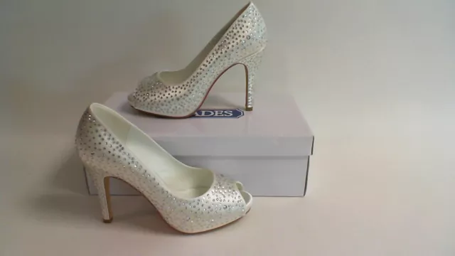 SHADES WEDDING BRIDAL Shoes 767 Ivory UK 5 Dyeable Fabric