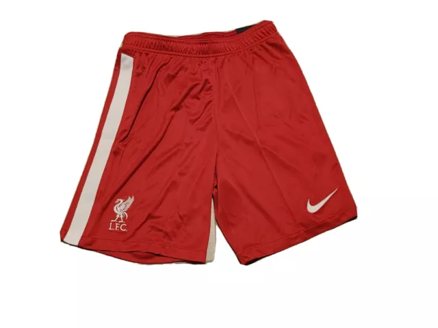 Nike Liverpool FC Soccer Shorts Home Red White 20/21 DB2831-687 Men's Size SM