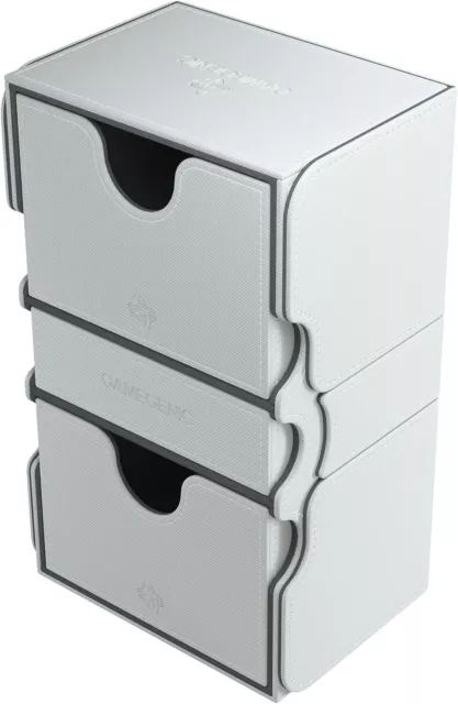 Gamegenic GGS20028ML Stronghold 200-Card Convertible Deck Box, White