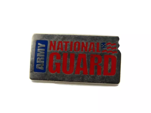 Army National Guard Pin Silver Tone