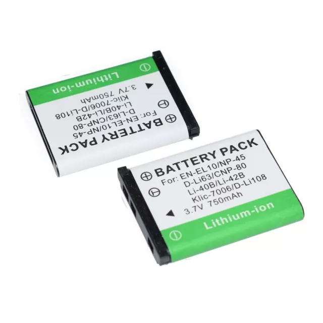 2 pack NP-45 battery for FUJI FUJIFILM FINEPIX NP-45A XP60 XP70 XP90