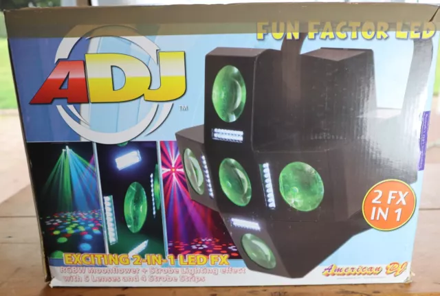 2 ADJ American DJ Fun Factor LED Effekt Licht DMX, Handbuch, Sound Aktivierter Tanz