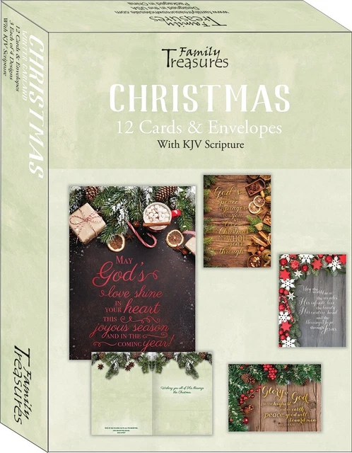 Card-Boxed-Christmas-Winter Garland (Box Of 12)