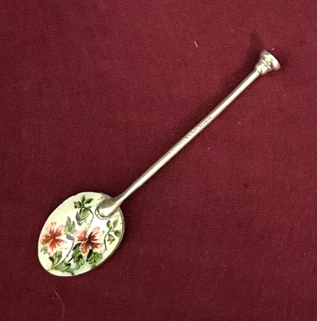 Sterling Silver England HGD Enamel Souvenir Spoon