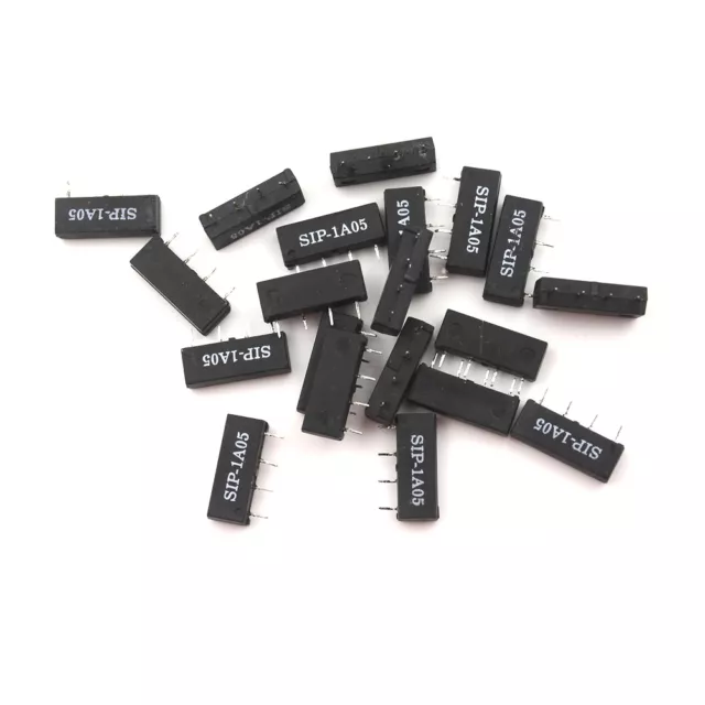 20Pcs 5V Relay SIP-1A05 Reed Switch Relay 4PIN for PAN CHANG Relay_MJ