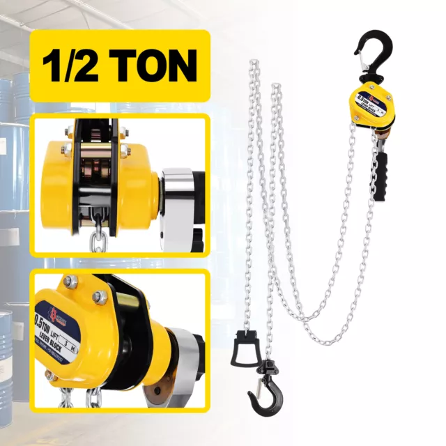 Portable G80 1/2Ton Mini Lever Chain Hoist Ratchet Type Come Along Puller Highly