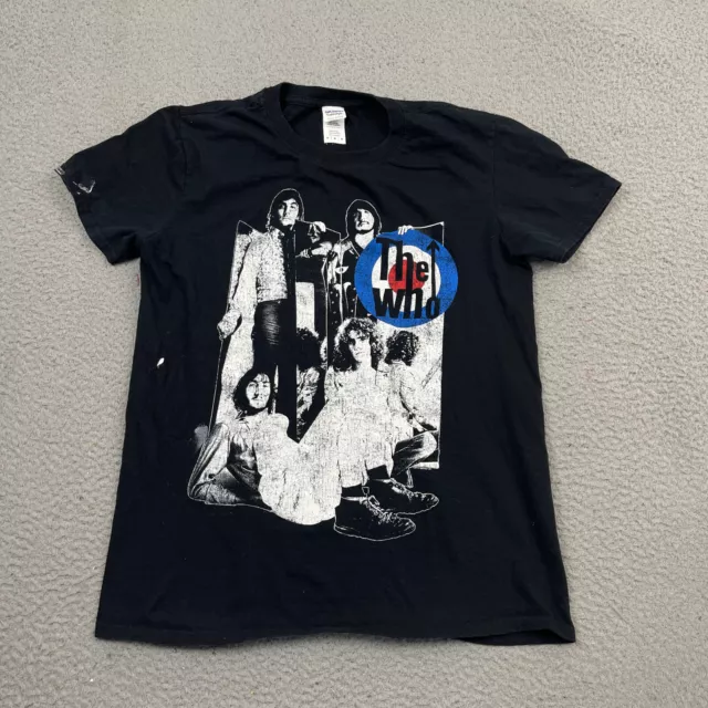 The Who Concert Shirt 2015 Mens Medium Black Rock Music Adult Casual