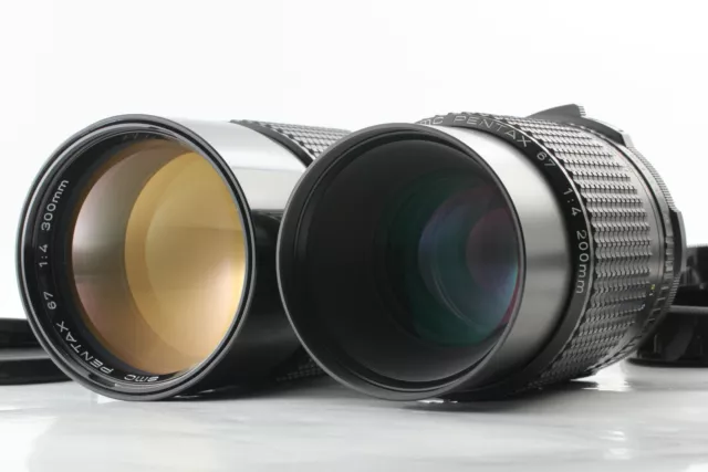 [ Mint ] Dernier Modèle Smc PENTAX 67 200mm F/4 300mm F/4 Lentille Set De Japon