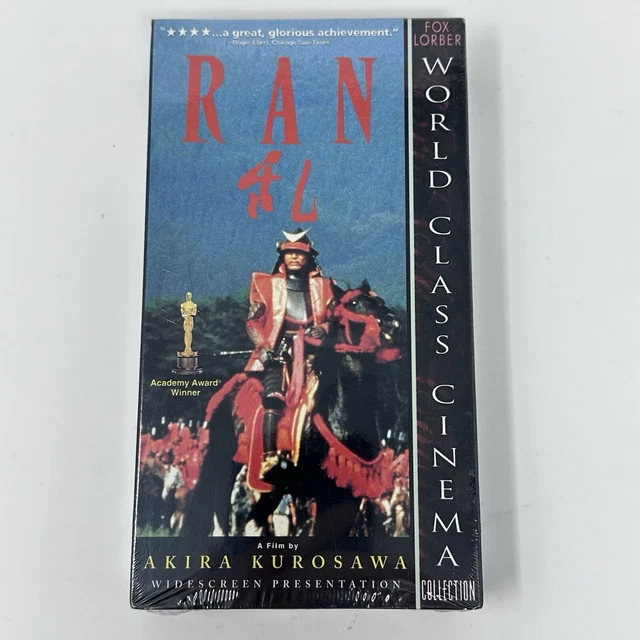 RAN 1985 RELEASE VHS 1998 Japanese English Subtitles Akira Kurosawa ...