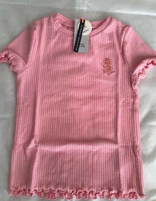 River island mini girls aged 2-3 years pink textured shorts outfit BNWT 3