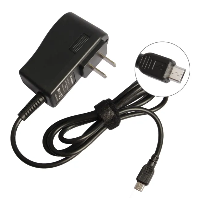 For Amazon Kindle, Fire HD, Paperwhite, AC Adapter Power Wall Charger Micro USB