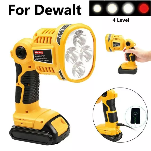 For Dewalt DCL040N DCL043N 18V XR Li-ion LED Pivot Light/Torch Naked - Body Only